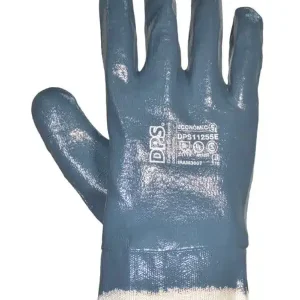 Guante nitrilo azul puño de lona