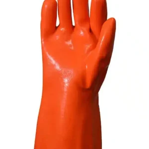 Guante PVC naranja fluo para frío