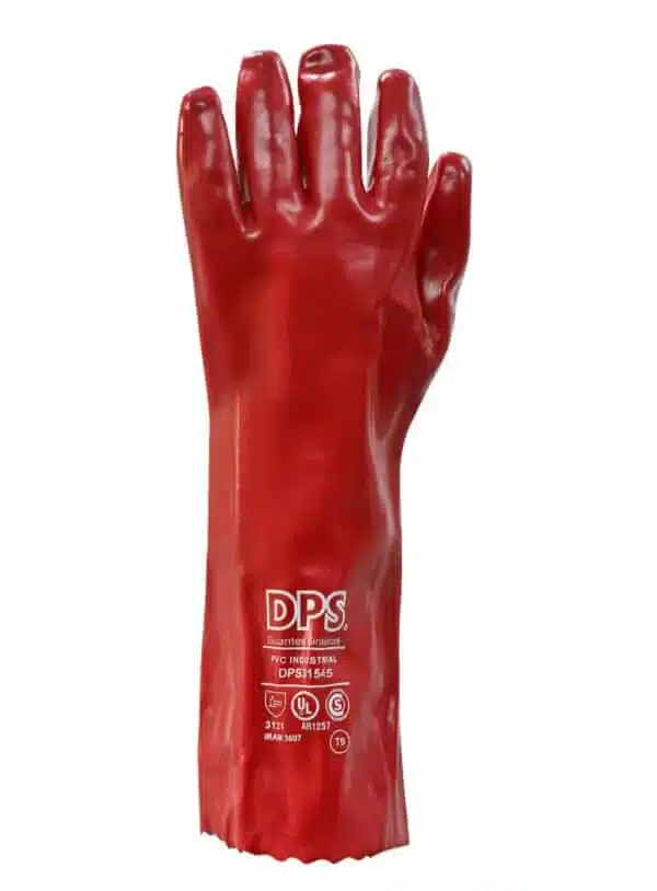 Gte. PVC rojo largo total 40 cm