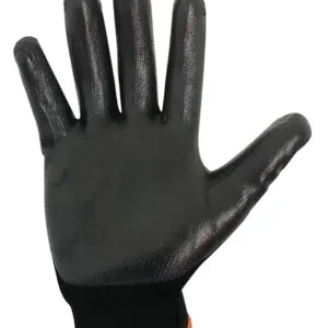 Guante de nitrilo negro espumado