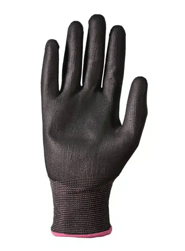 Gte. Tejido Talle 10 S-Cost. Recub. en PU Espumado Negro