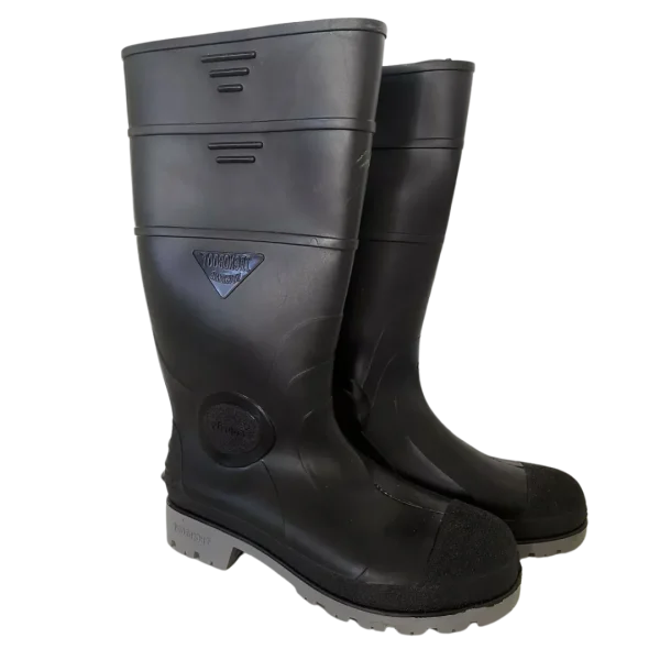 Botas 1/2 caña PVC negra p/acero T. 38 al 46