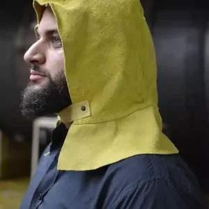 Gorro para soldador con nuquera