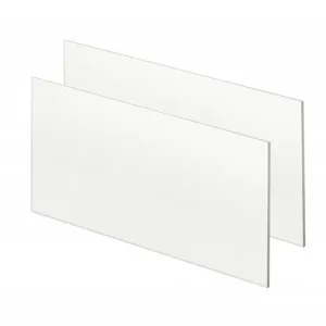 Vidrio rectangular incoloro p/másc. sold.