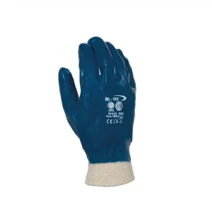 GUANTE BIL-VEX NITRILO PESADO B/C P/TEJ. AZUL