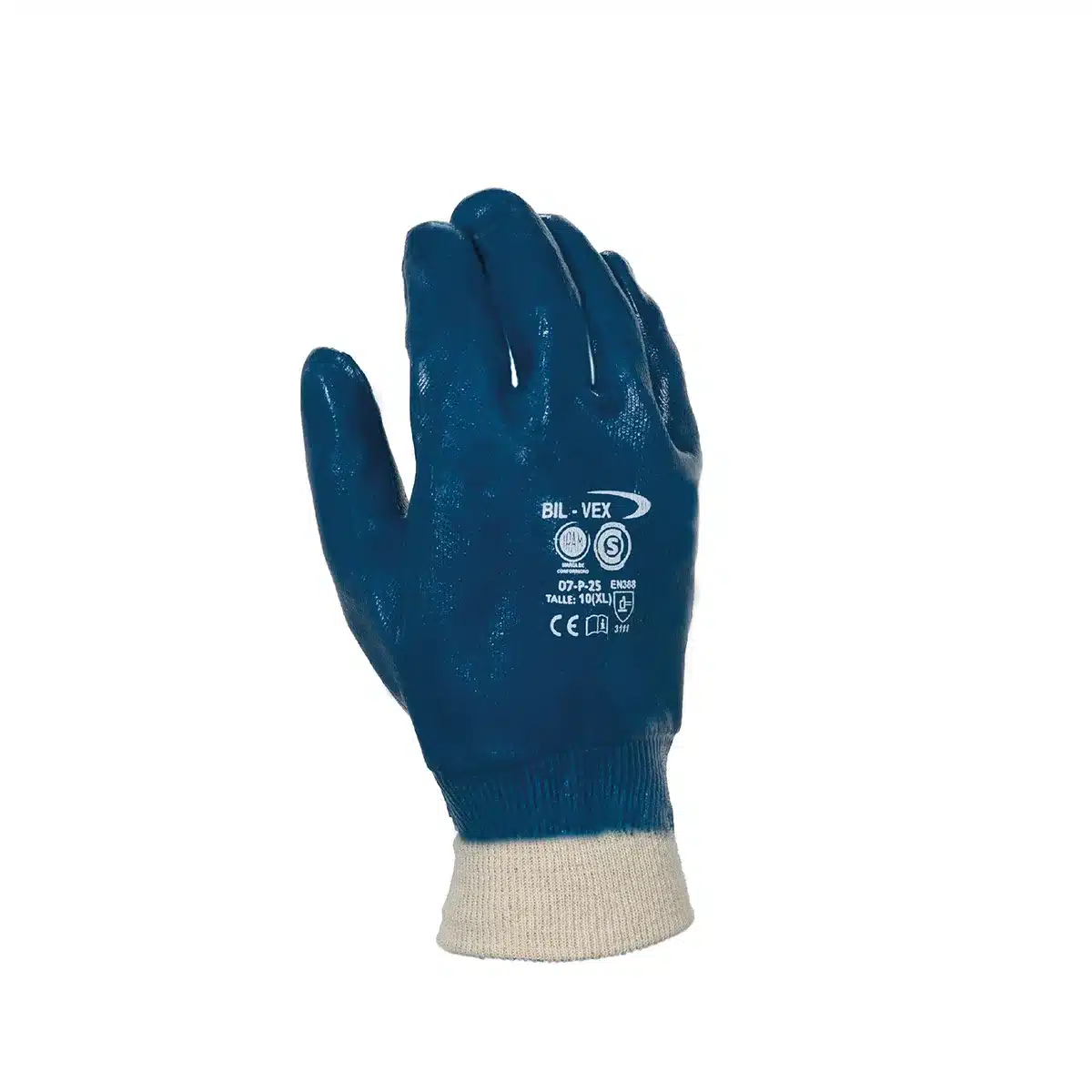 GUANTE BIL-VEX NITRILO PESADO B/C P/TEJ. AZUL GUANTE BIL-VEX NITRILO PESADO B/C P/TEJ. AZUL