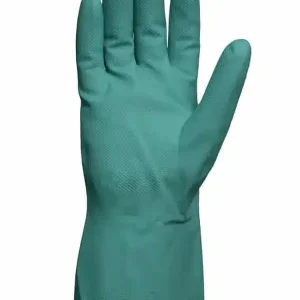 Guante acrilo nitrilo flocado verde