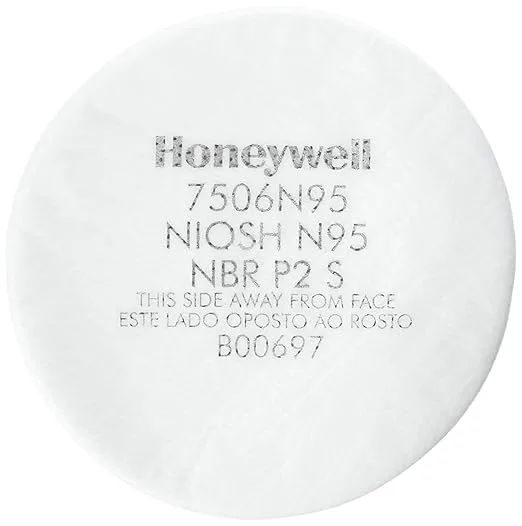 North by Honeywell 7506N95 - Filtros de partículas, cartucho-filtro, partículas sin aceite, N95, morado (paquete de 10)