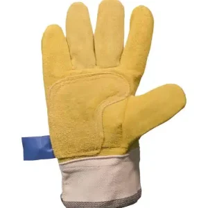 P. de Gte. Am. Desc.Amarillo Puño Cto. Tejido. Talle 10.